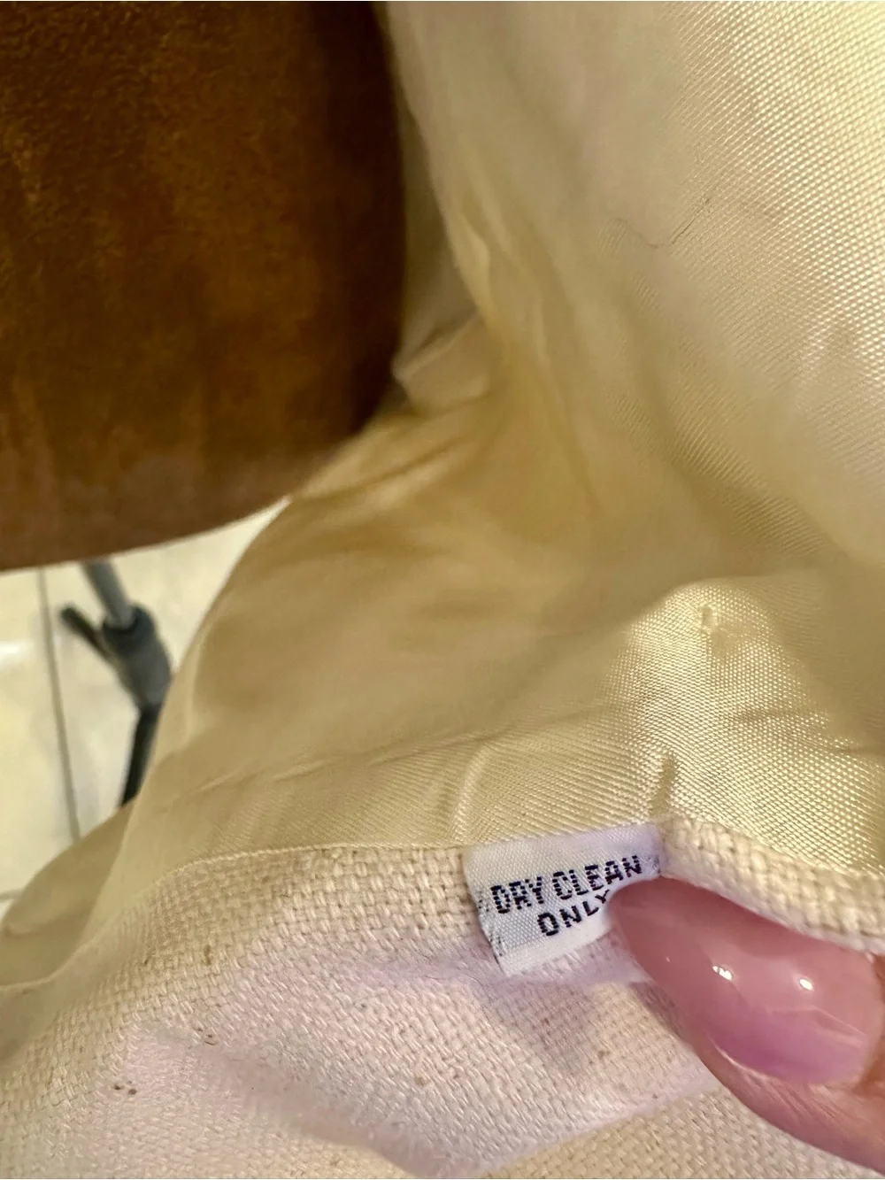Dior Cream Double-Breasted Tailored Blazer